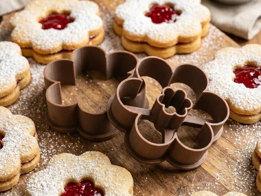 Emporte-pièce Linzer Fleur (Ensemble de 2 pièces) - Cuisine Print