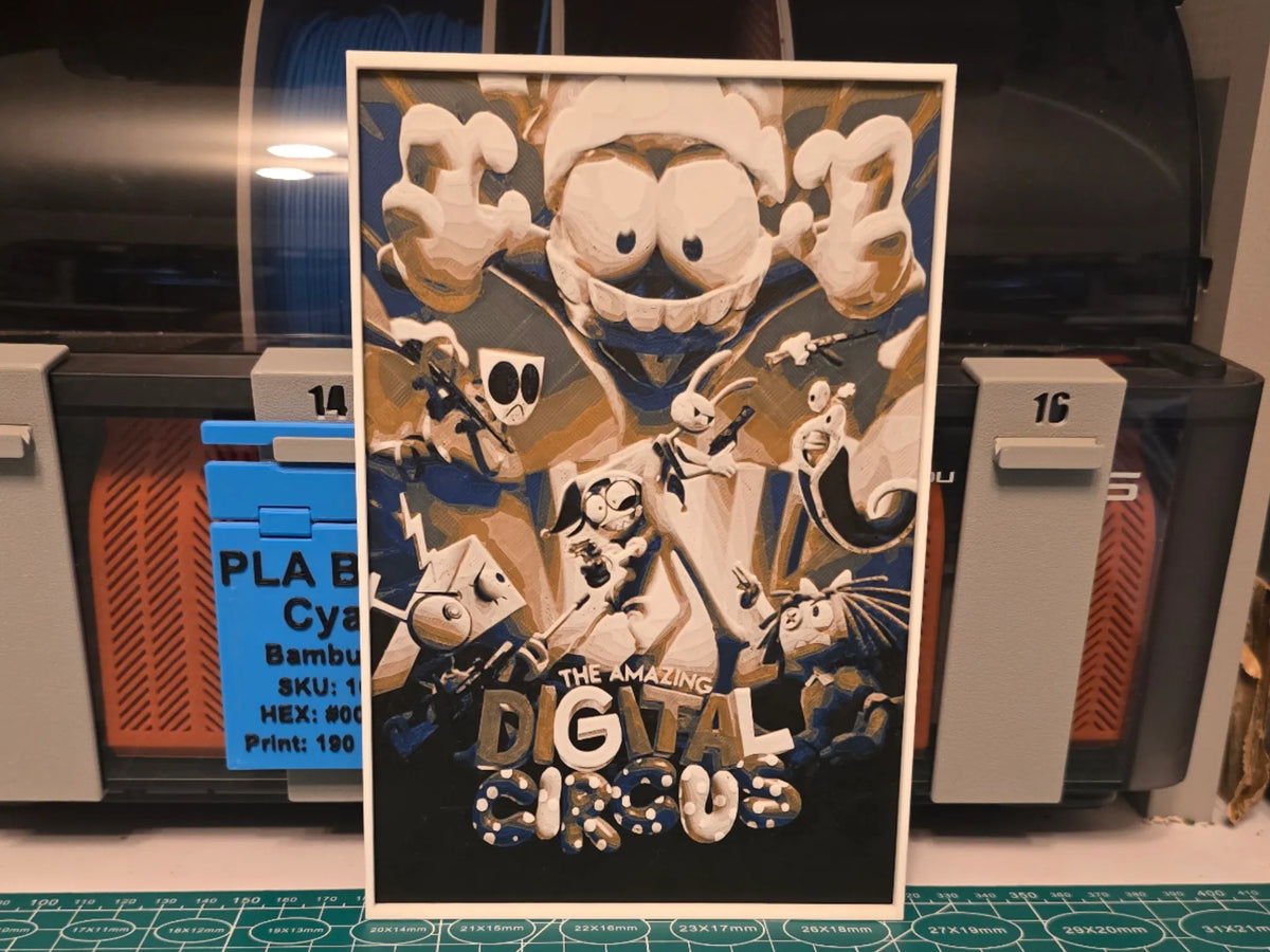 L'affiche du Cirque Numérique Incroyable - Art Hueforge - Art Print