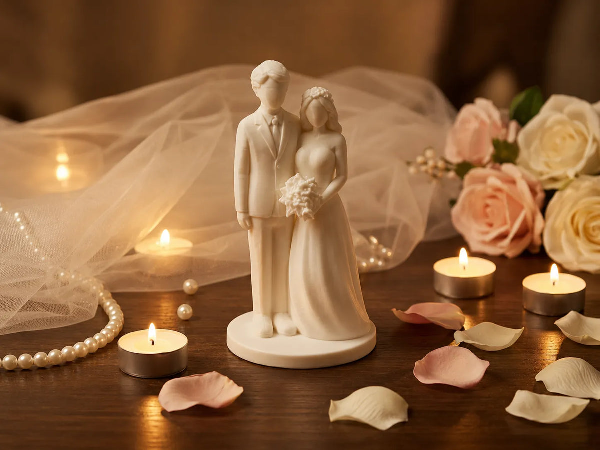 Décoration de Gâteau Figurine de Couple Marié - Fêtes Print