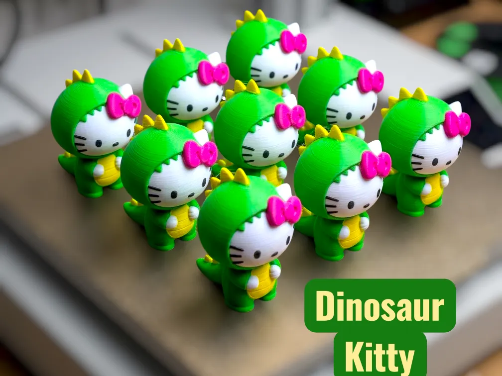 Dinosaure Chat - Maquette Print