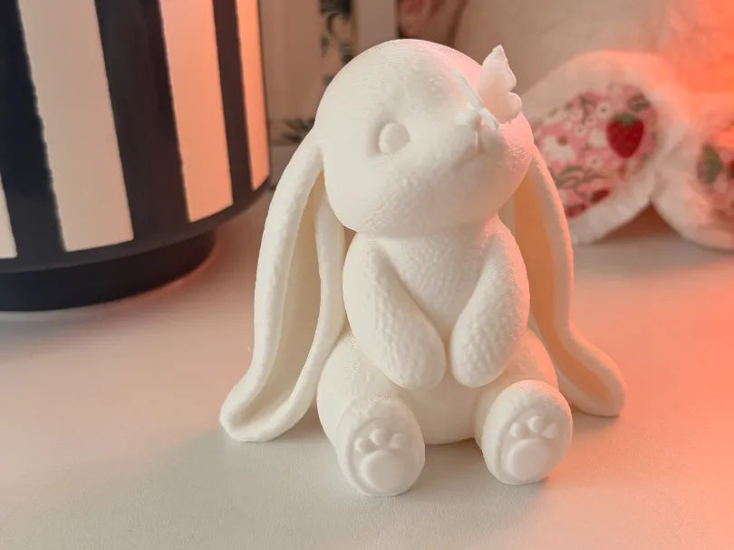 Lapin Baiser Papillon Mignonne Figurine de Lapin pour Chambre d'Enfant - Figurine Print
