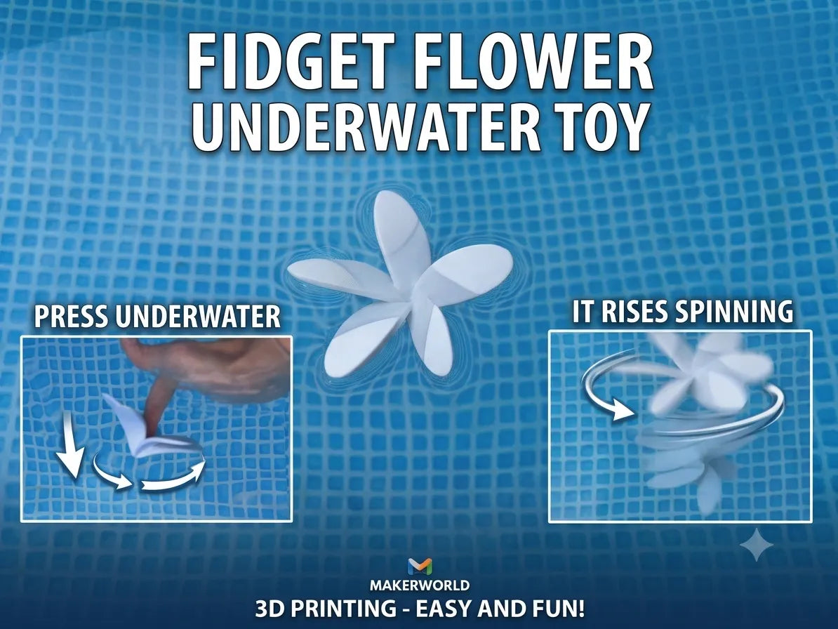Fidget spinner sous-marin - Jeux Print