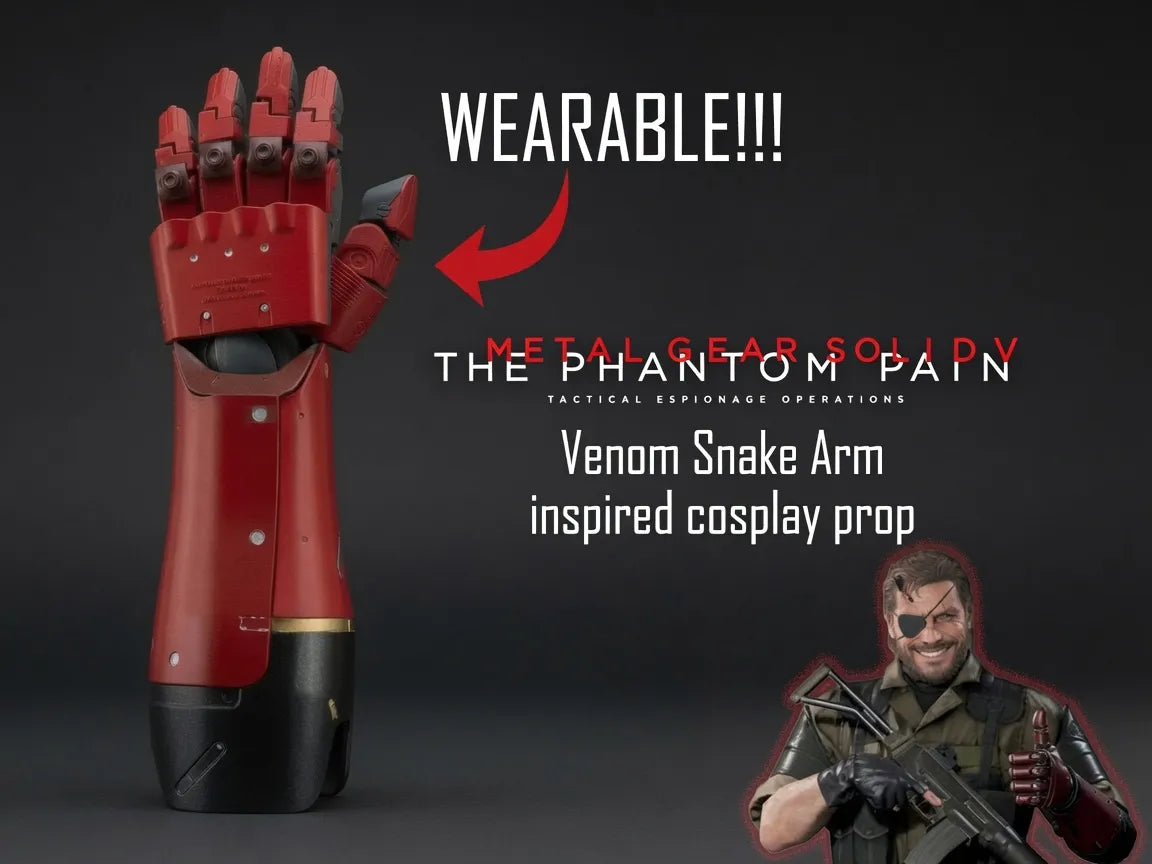 Accessoire de cosplay inspiré du bras de Venom Snake MGS 5 - Cosplay Print