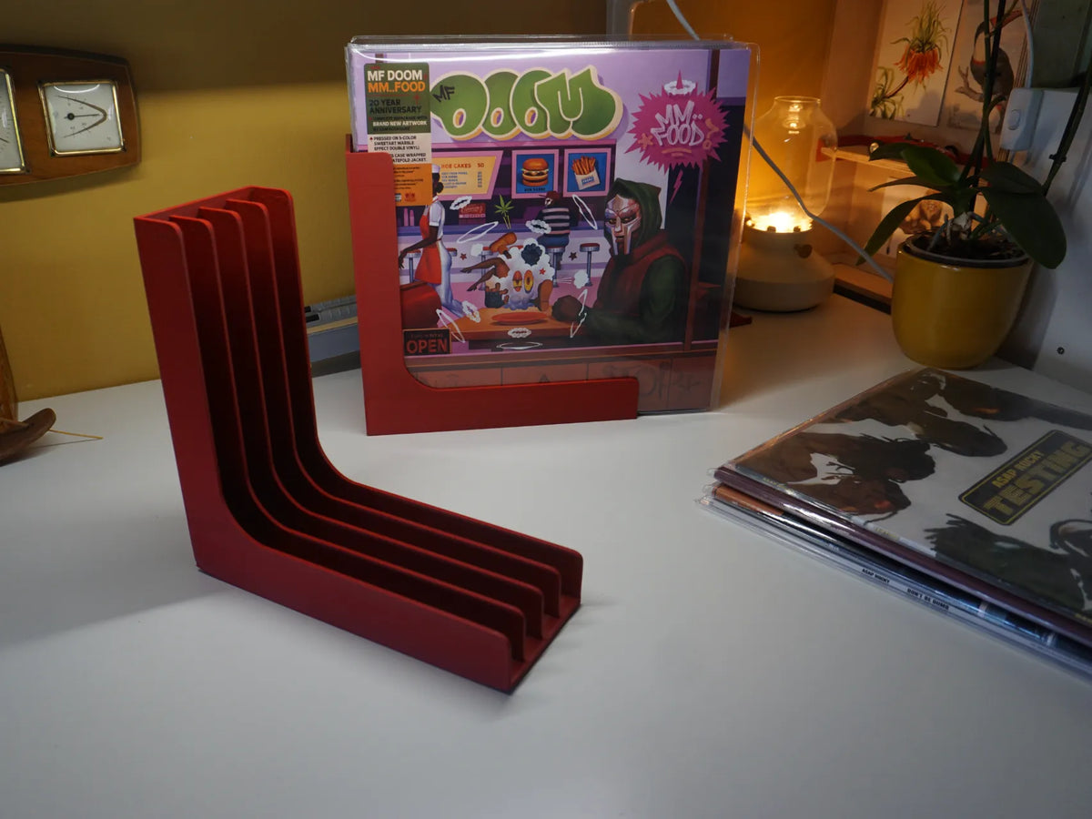 Support de disques vinyles style années 70 - Music Print