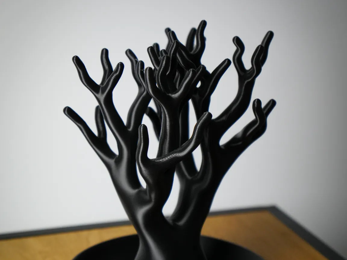 Support de bijoux en bois organique - Bijoux Print