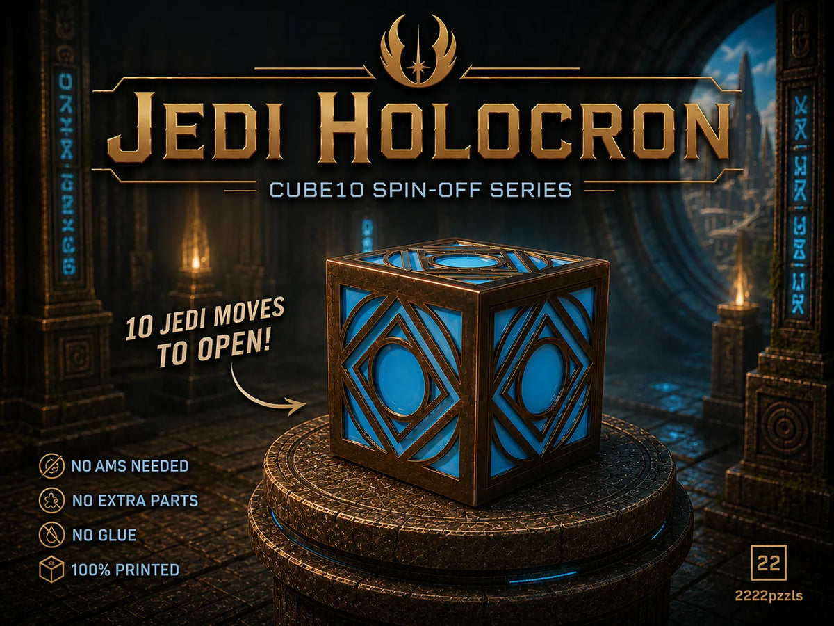 Holocron Jedi – Boîte à puzzle en 10 étapes (Cube10) - Jeux Print