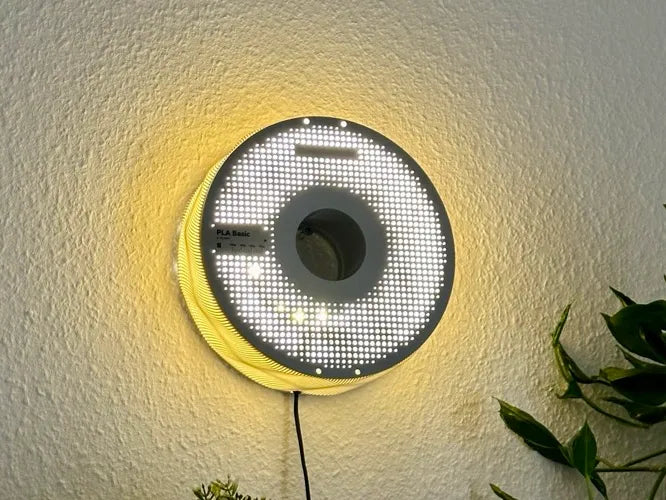 Lampe bobine recyclée (Version murale & de table) - Maison Print