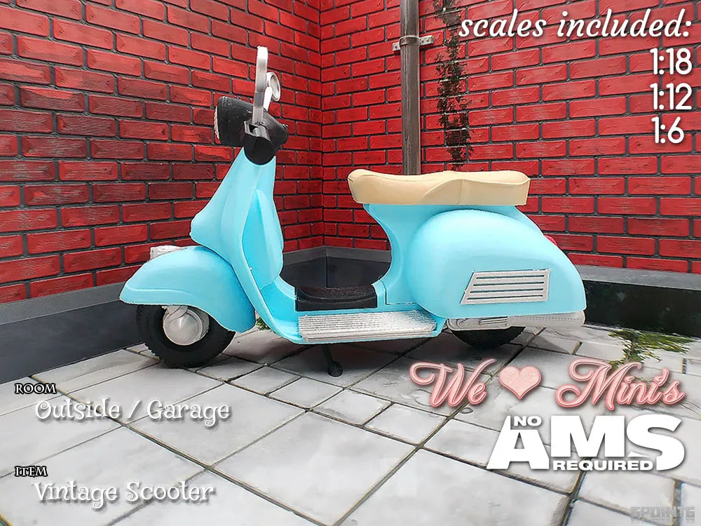 WLM - Scooter Vintage - Vélo Print