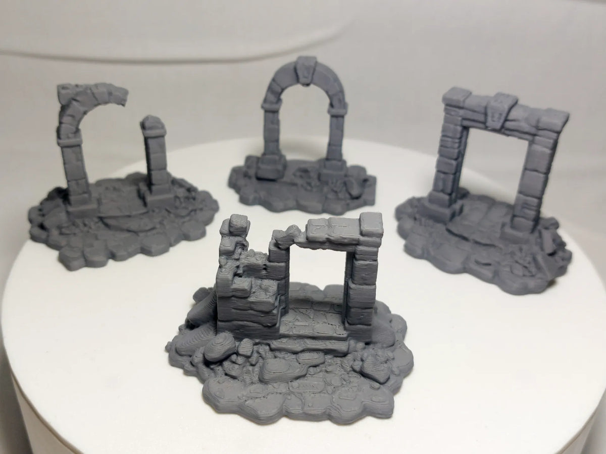 Portails en pierre en ruine – Décors de Donjon & de Ville - Jeux Print