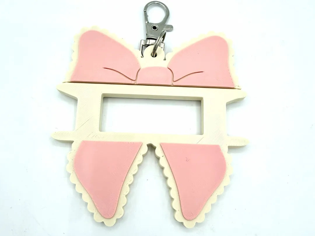 Porte-étiquette de sac pour porte-chouchou à nœud - Voyage Print