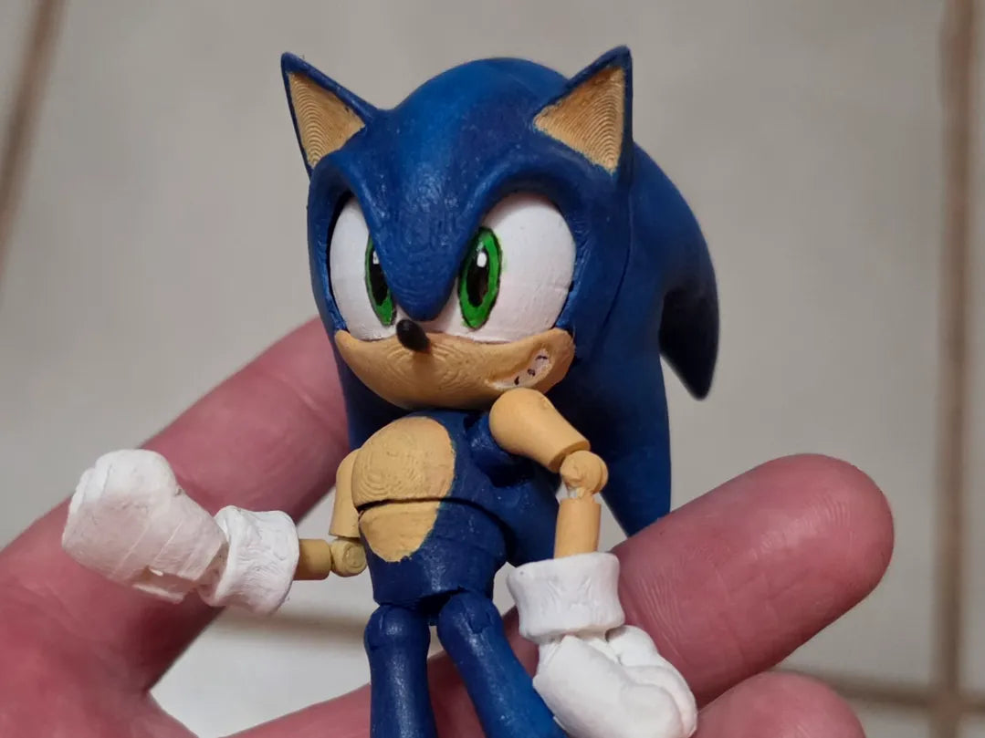 SA1 CGi / figurine Sonic Akaneia / kit pour Jakks 4 pouces - Figurine Print