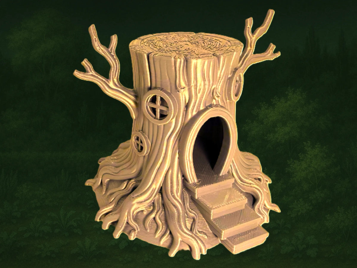 Souche d'Arbre Maison de Fées - Maquette Print