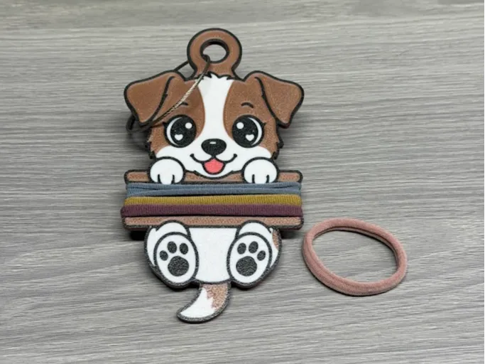 Porte-clefs porte-chouchou pour chiot - Beauté Print
