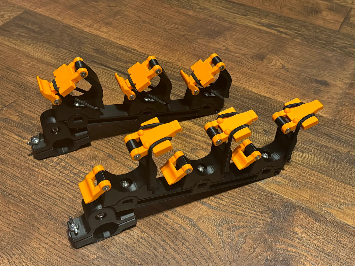 Triple support de canne à pêche/pagaie pour Hobie H-Rail - Sport Print