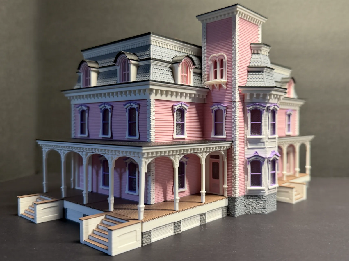 Victorien #3 Échelle HO, Manoir Rose, New Berlin NY - Maquette Print