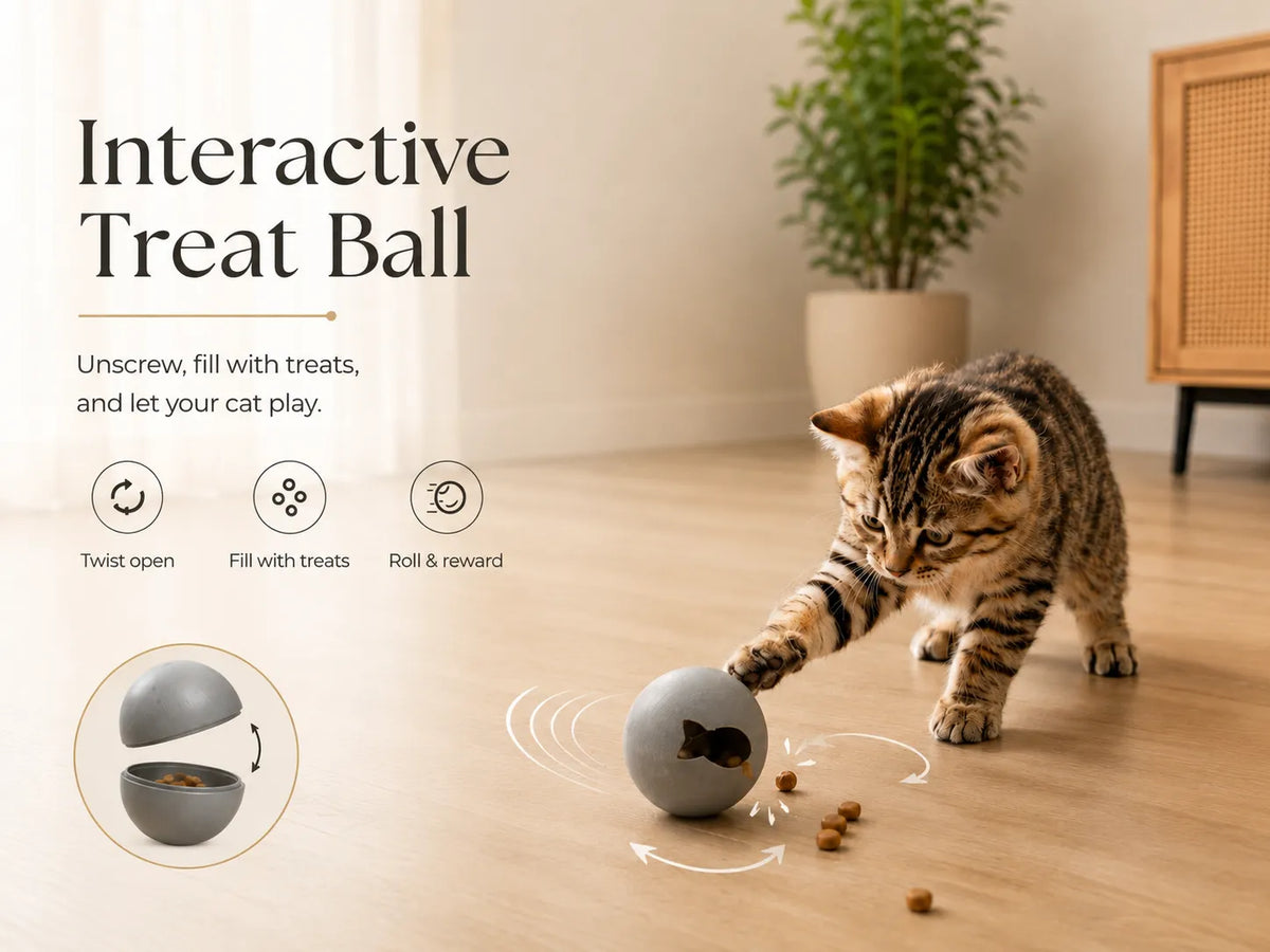 Jouet pour chat, balle à friandises, jouet interactif - Pet Print