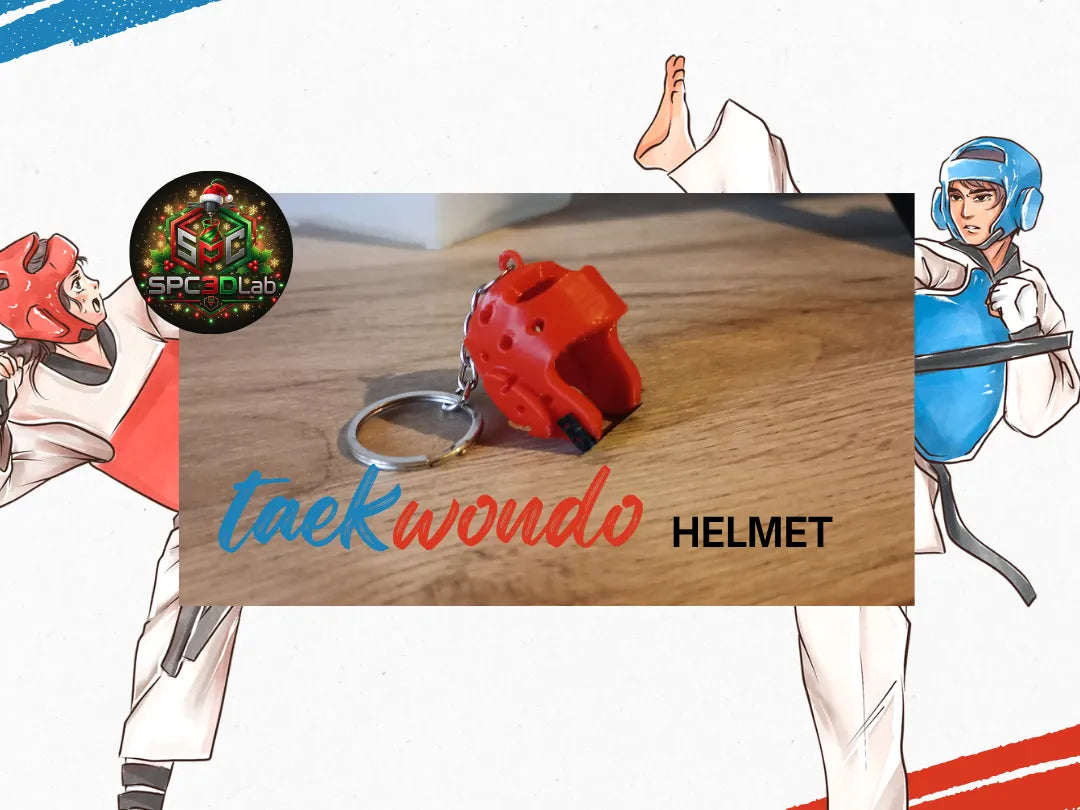 Casque de Taekwondo en porte-clés - Sport Print