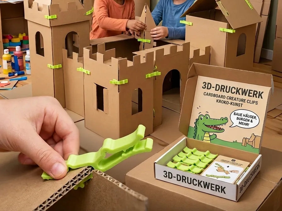 Pinces en Carton – Connecteurs de Jouets Crocodile - Bébé Print