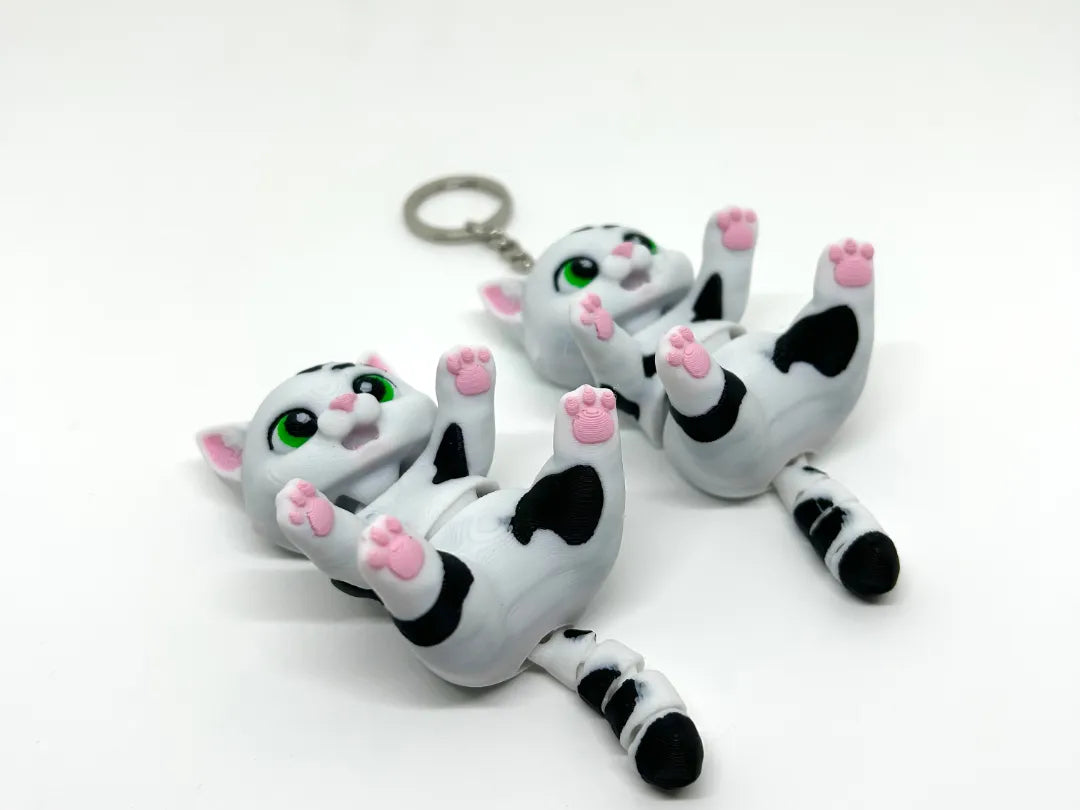 Chat mignon flexible - Jouet/Porte-clés - Figurine Print