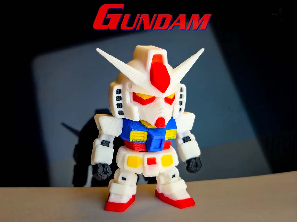 Mini Gundam flexible - Figurine Print