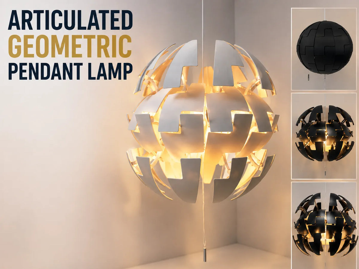 Lampe suspendue géométrique articulée - Lumière Print