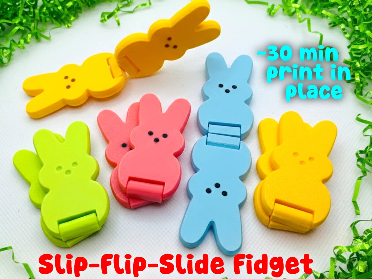 Peeps Easter Slider + Flip Fidget (Impression en place) - Fêtes Print