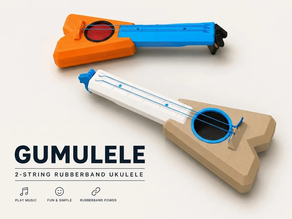Gumulele - Ukulélé / Instrument de Guitare à Élastiques - Music Print
