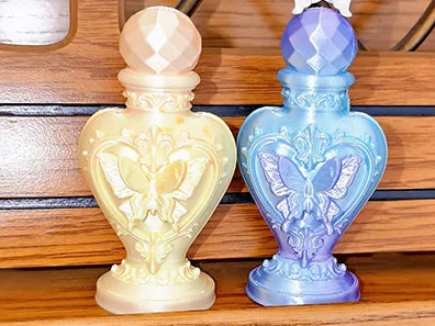 Pot à crayons de rangement et support pour stylos à perles Hama en forme de bouteille à vœux papillon de cristal - Outdoor Print