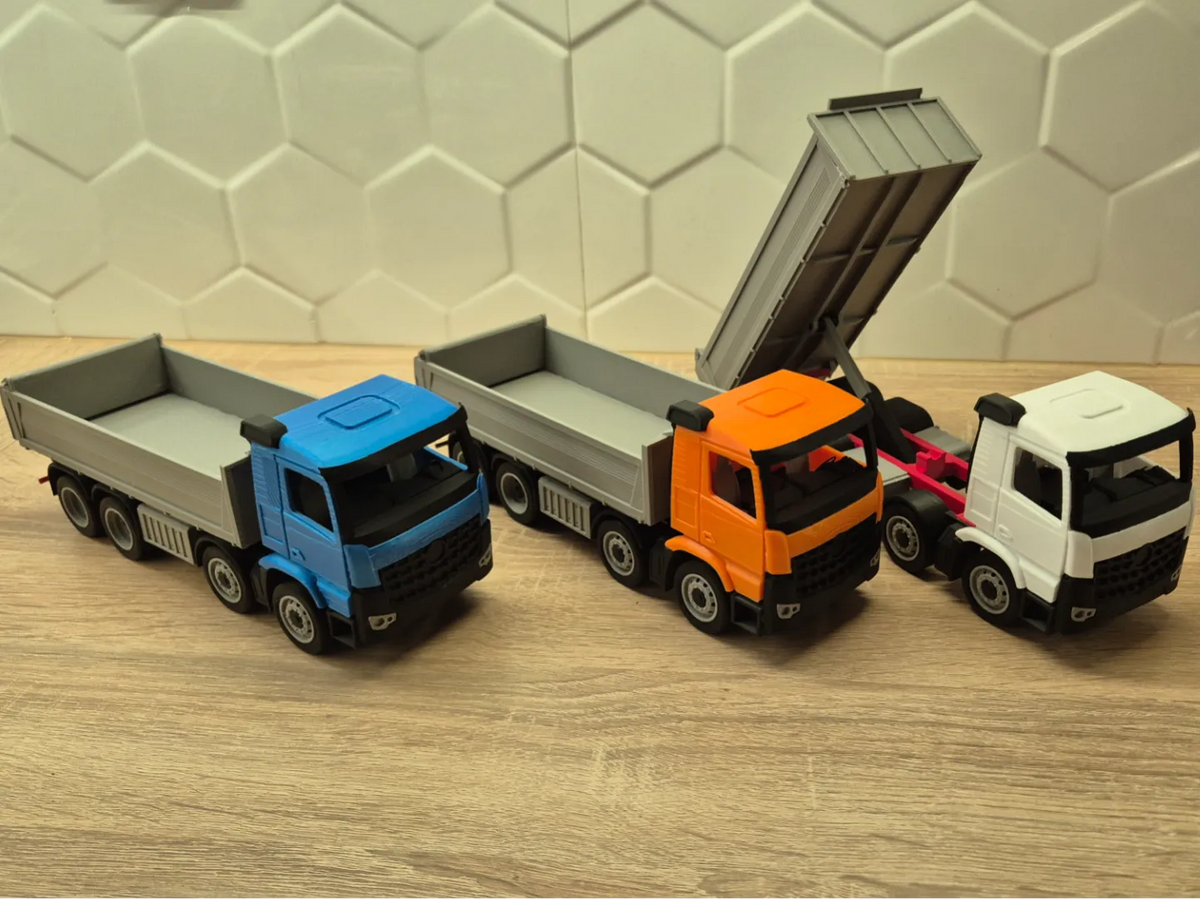 MB Actros 8x4 camion benne Kit Carte - Maquette Print