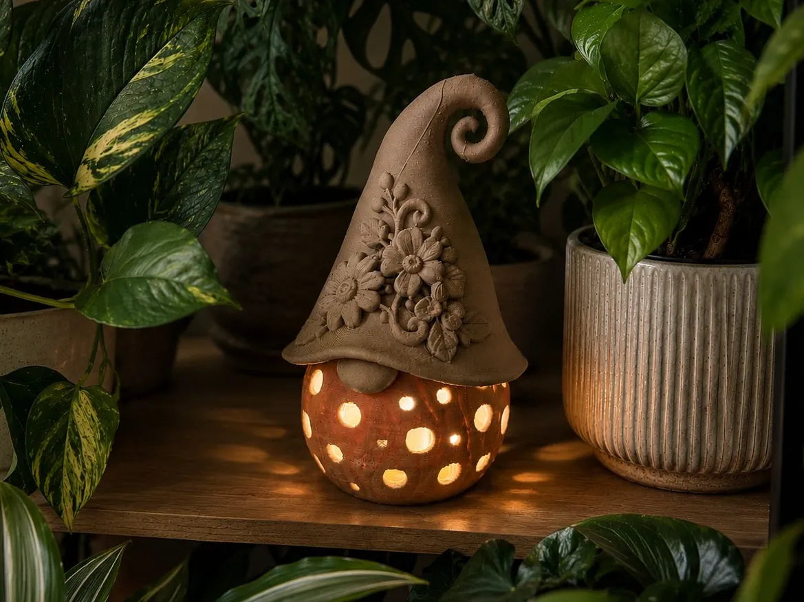 Lanterne Gnome Florale - Fêtes Print