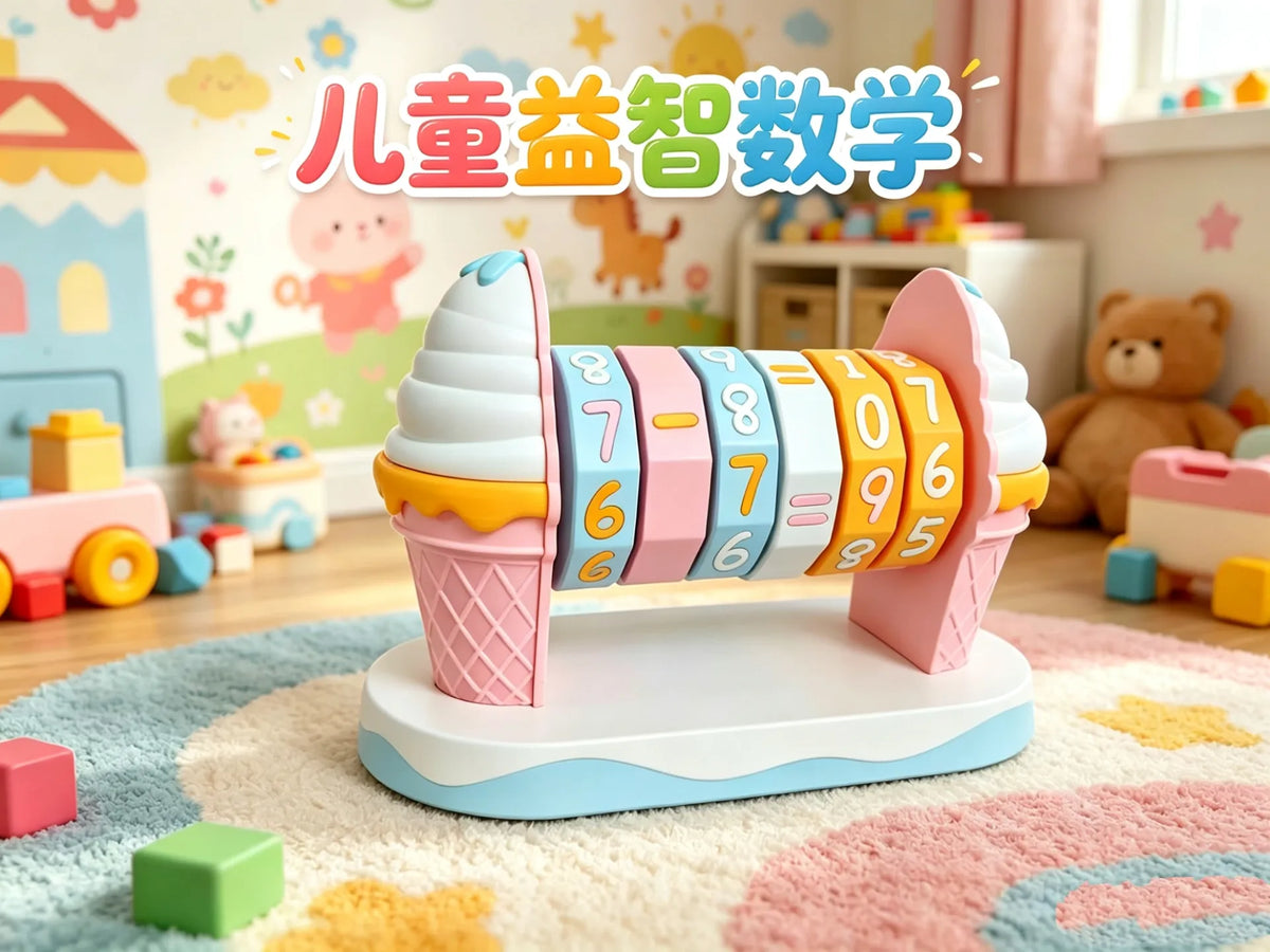 Matériel pédagogique d'éveil aux mathématiques pour enfants thème glace, enseignement éducatif - Science Print