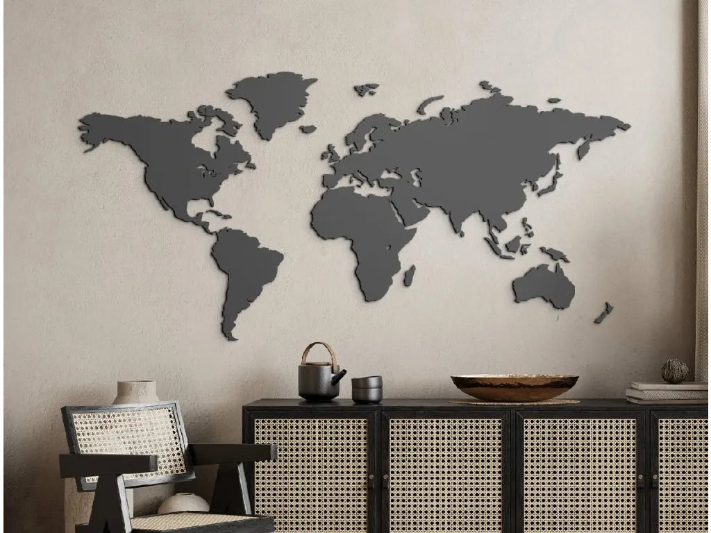 Art mural carte du monde – modèle 2 - Voyage Print
