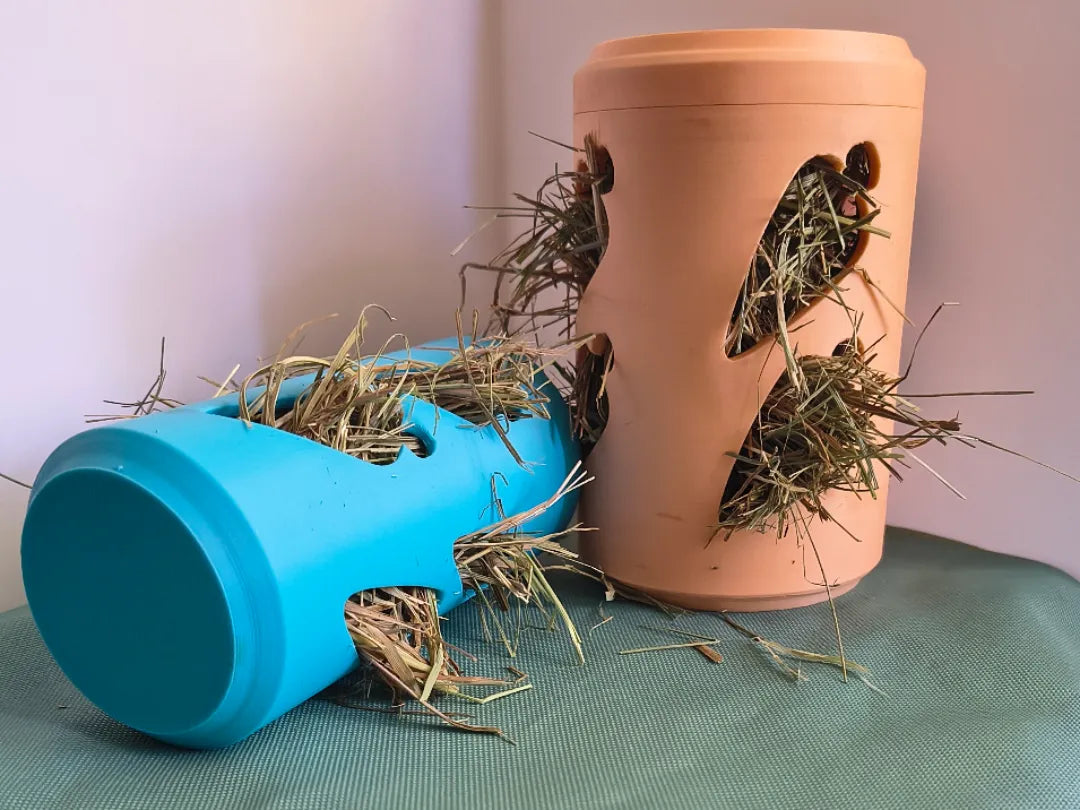 Jouet Distributeur de Foin Roulant pour Lapins et Cochons d'Inde - Pet Print