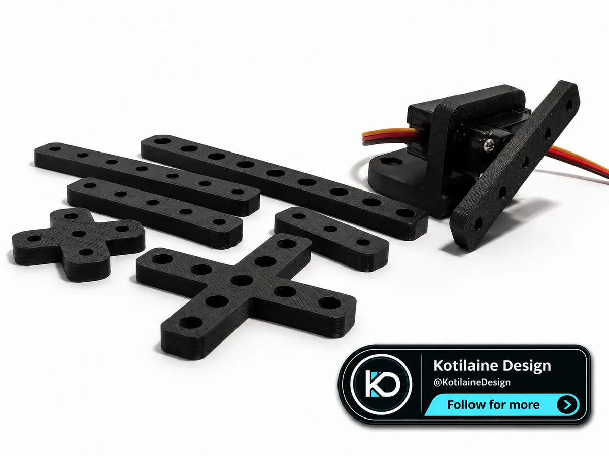Kit de bras et tringlerie pour micro servo – 7 pièces - Mécanique Print