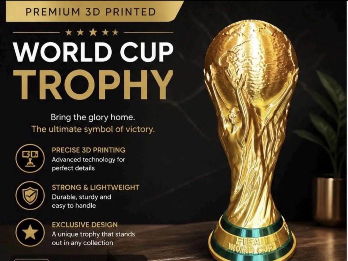 Modèle 3D Imprimable Détaillé du Trophée de la Coupe du Monde de la FIFA - Sport Print