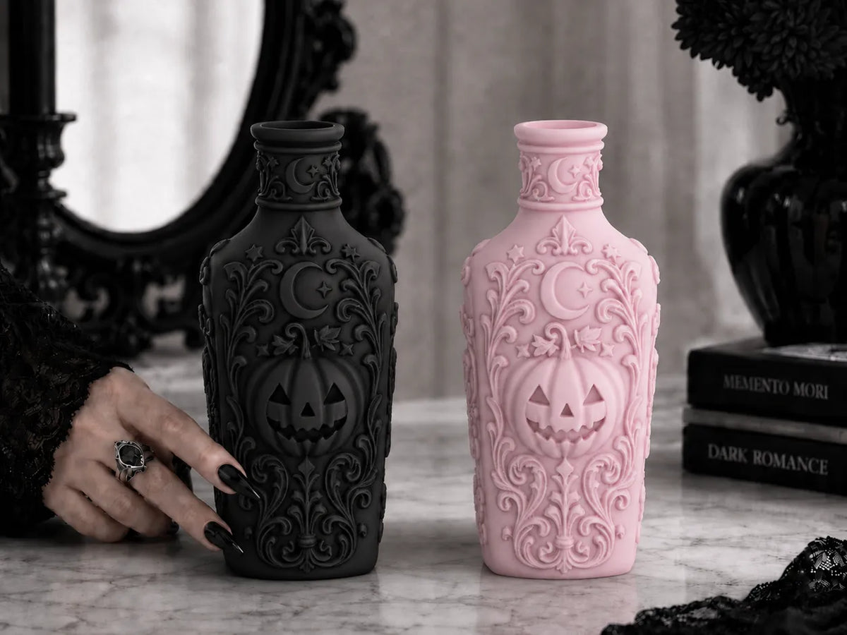 Décor de Bouteille Gothique Citrouille Halloween Samhain - Fêtes Print