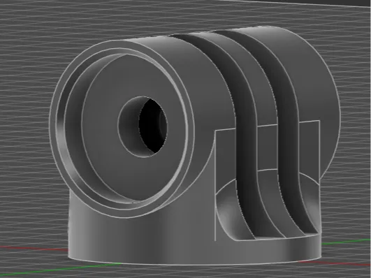 Support de caméra d'action GoPro/DJI/Insta360 à profil bas - Vélo Print