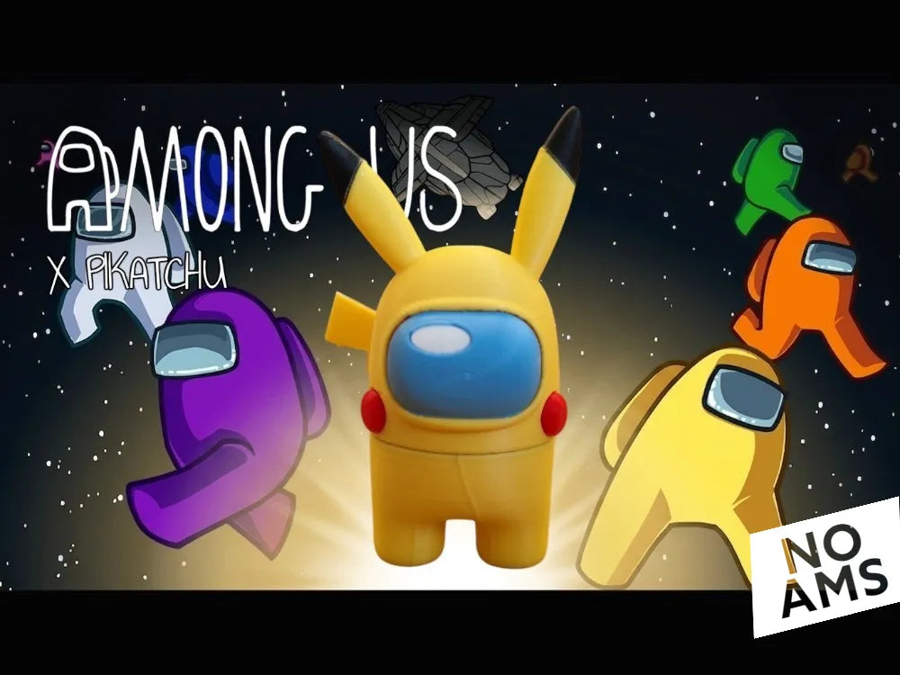 Le personnage d'AMONG US x Pikachu de l'UNIVERS Pokemon - Geek Print