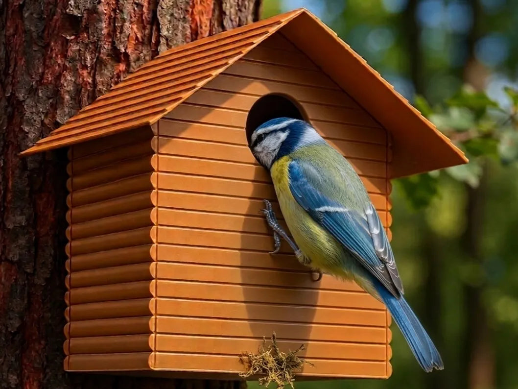 Nid d'oiseau style bois – Parfait pour une utilisation en extérieur - Outdoor Print