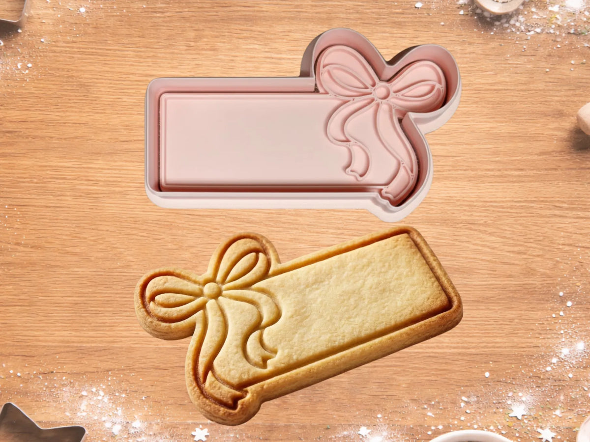 Emporte-pièce rectangulaire Plaque Nœud avec tampon - Cuisine Print