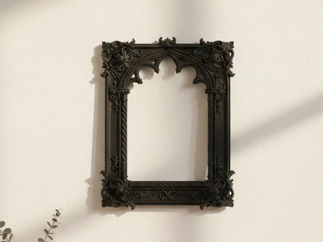 Cadre de miroir gothique : La fenêtre de cathédrale - Beauté Print