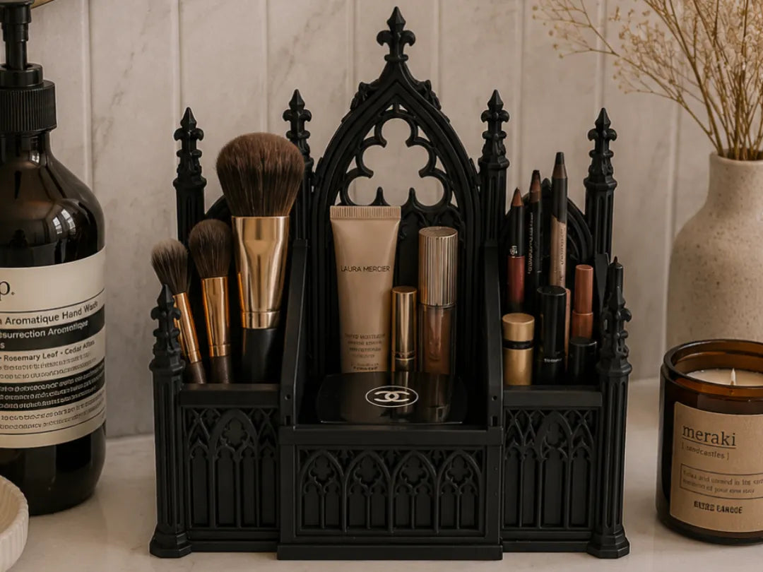 Organisateur de Maquillage Gothique – Élégance & Luxe - Beauté Print