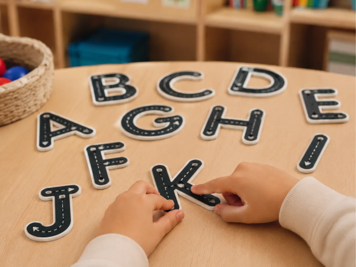 Tracer les lettres de l'alphabet - Art Print
