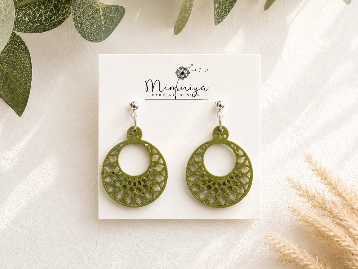 Boucles d'oreilles Mosaïque Totem - Art Print