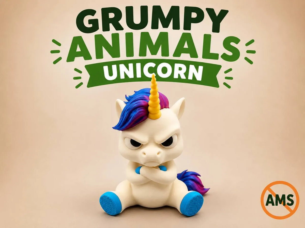 Licorne grincheuse - Figurine Print