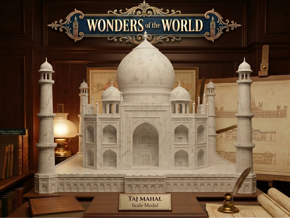 Taj Mahal - Série des Merveilles du Monde - Voyage Print