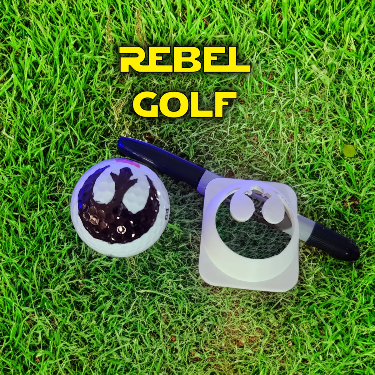 Modèle de marquage de balle de golf Rebel Golf - Sport Print