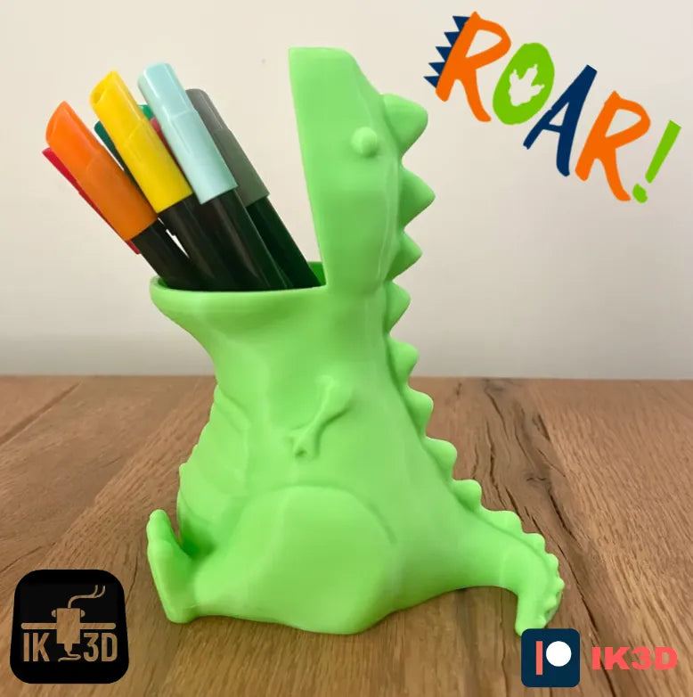 Porte-crayons T-Rex dinosaure dodu - Maquette Print