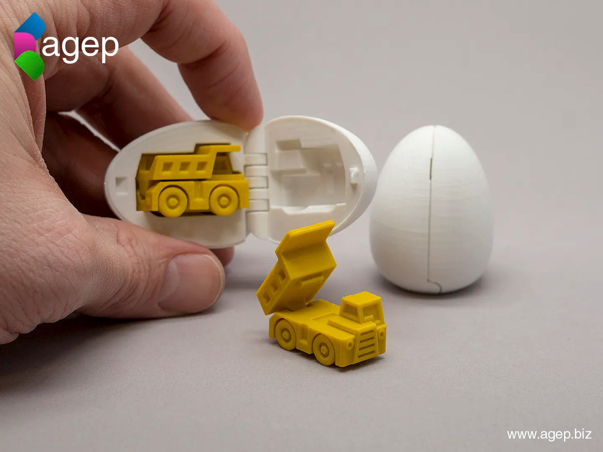 Œuf surprise #1 - Mini camion de chantier - Cadeau Print