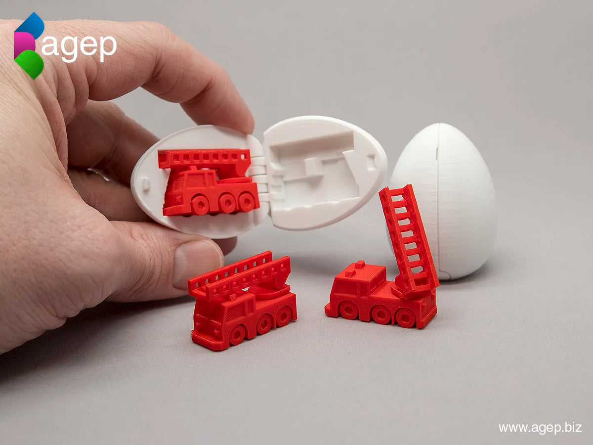 Œuf Surprise #5 - Mini Camion de Pompiers - Maquette Print